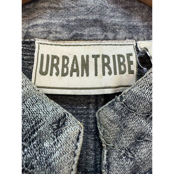 Urban Tribe Womens Textured Button-Up Jacket M Intricate Detailing & Scalloped - Picture 2 of 15